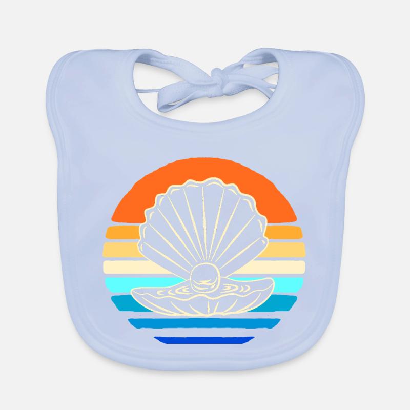 Shell collector shell Organic Baby Bibs