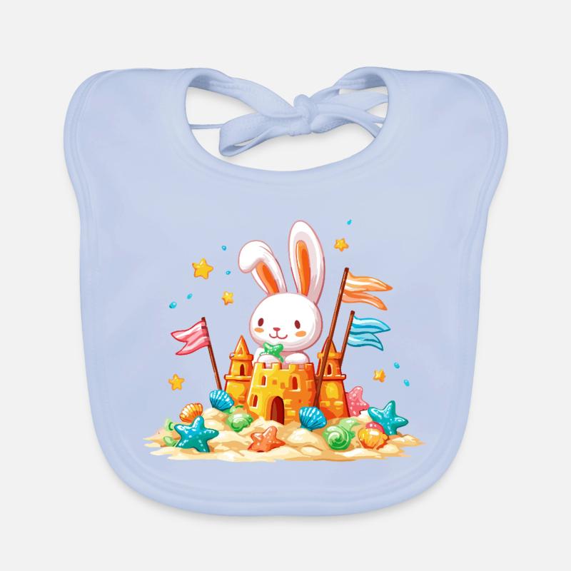 Bunny on the Beach Sandpit Bavoir bio Bébé