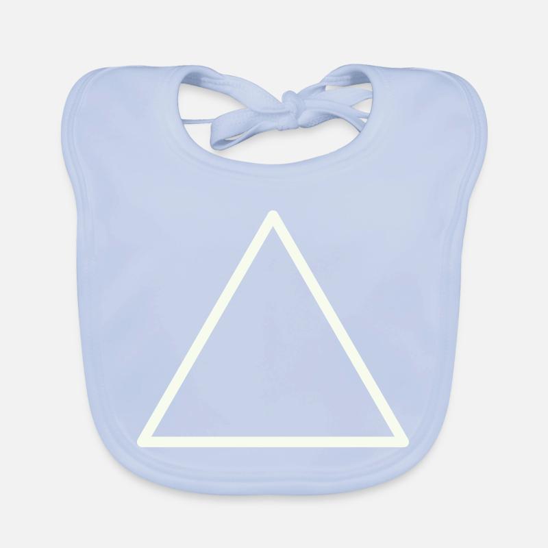 Contour géométrique du triangle Bavoir bio Bébé