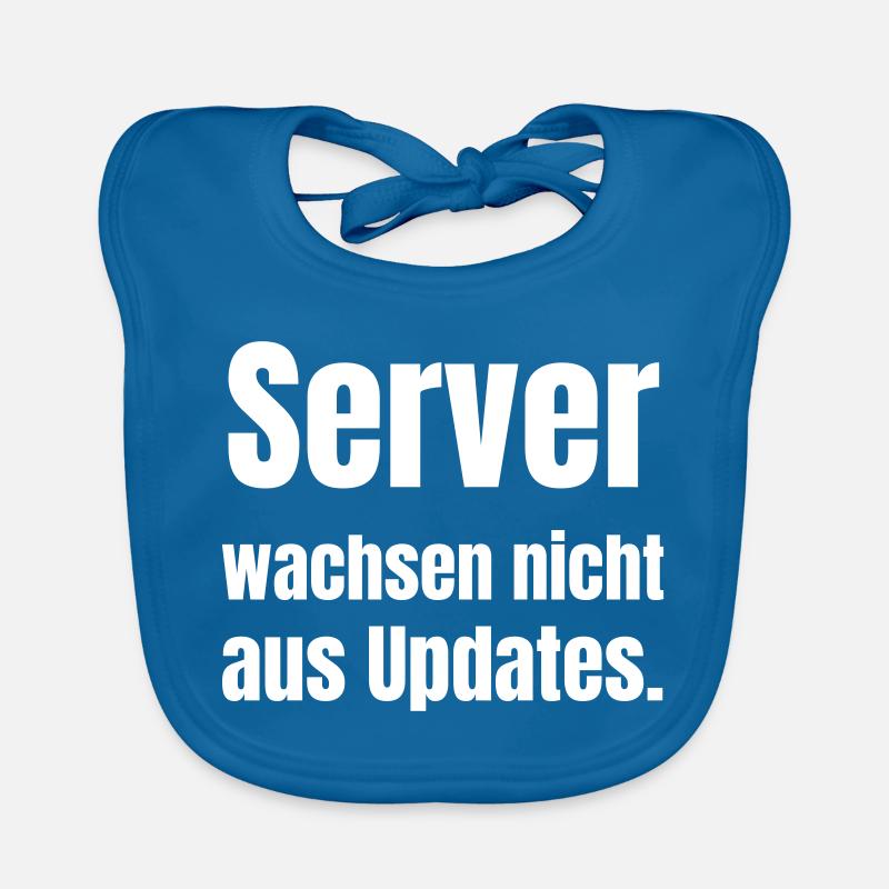 Server wachsen nicht aus Updates. - Baby Bio-Lätzchen - Pfauenblau