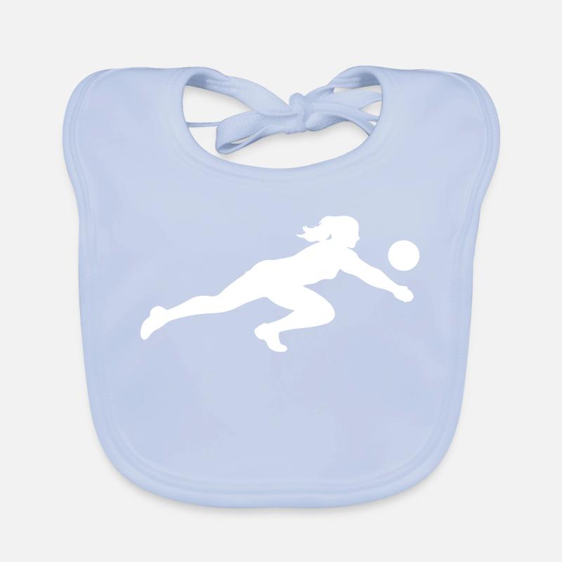 Silhouette de volley-ball Bavoir bio Bébé
