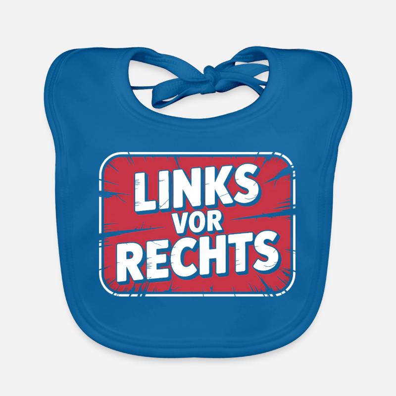 Left before Right - Alerta Antifascista Organic Baby Bibs