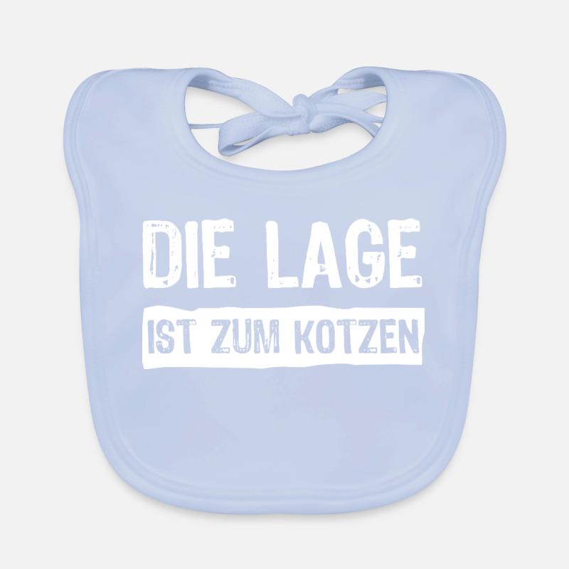 Die Lage ist zum kotzen Baby Bio-Lätzchen