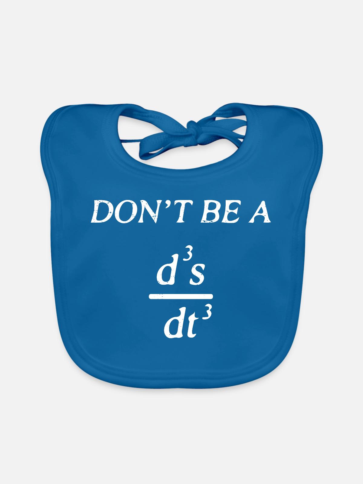 Don't be a jerk - Baby Bio-Lätzchen - Pfauenblau - Vorne