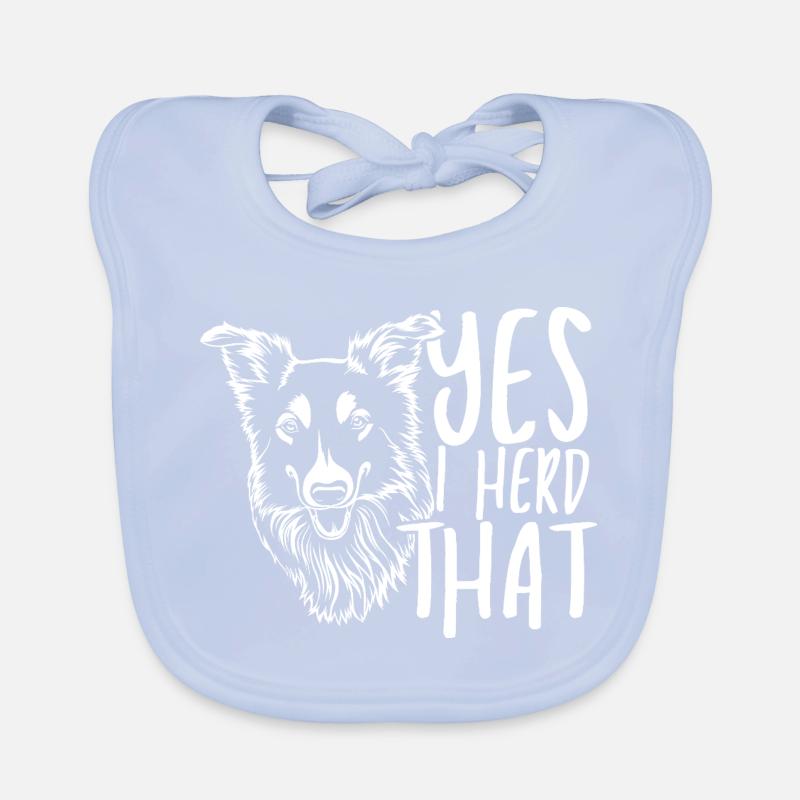 Wolf head with handwritten text Organic Baby Bibs