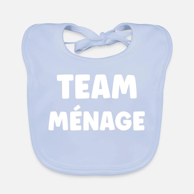 TEAM MÉNAGE Bavoir bio Bébé