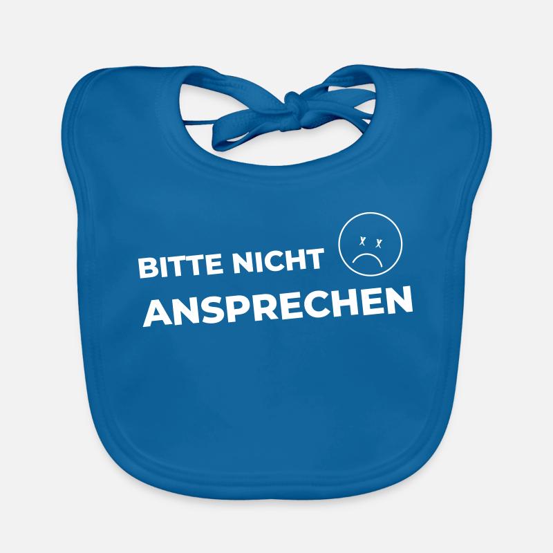 Bitte nicht ansprechen Baby Bio-Lätzchen