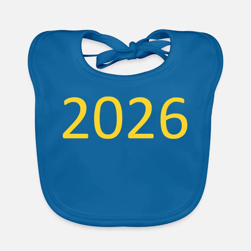 2026 Yellow Template Personalize Organic Baby Bibs