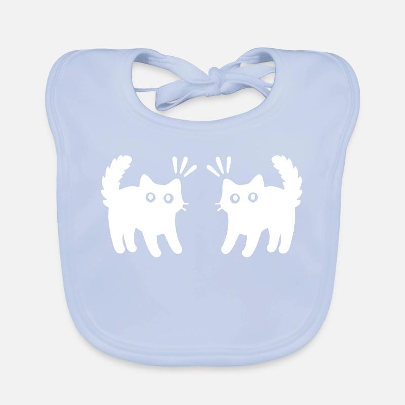 Chats Couple Bavoir bio Bébé