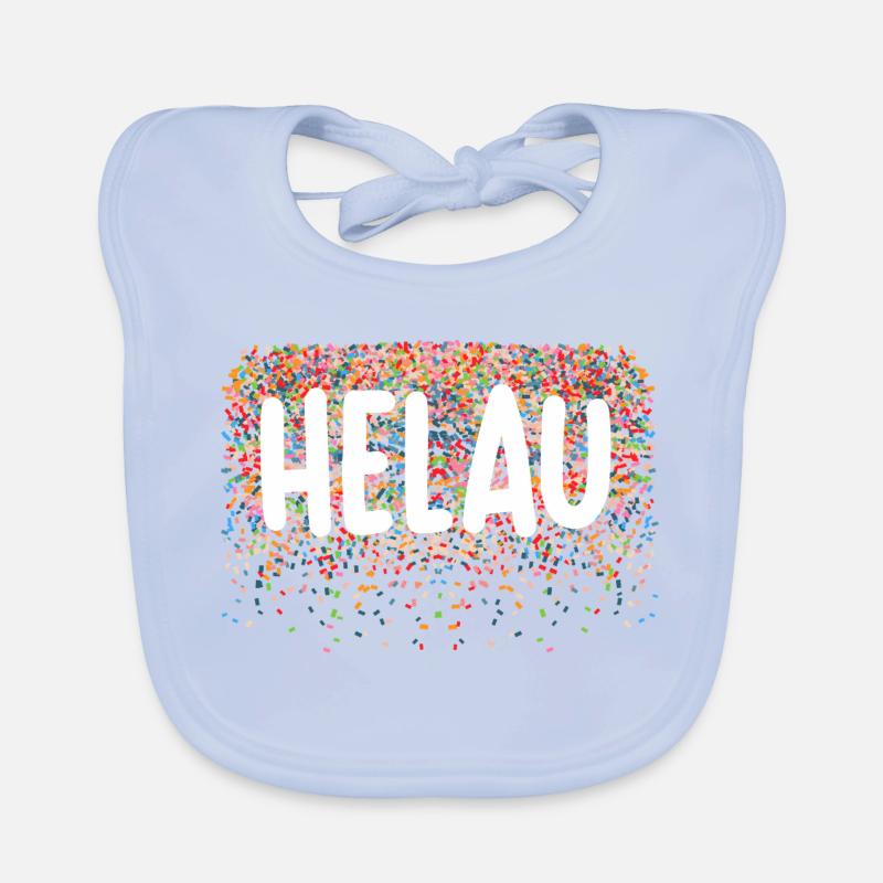 Helau! Confetti cheers Organic Baby Bibs