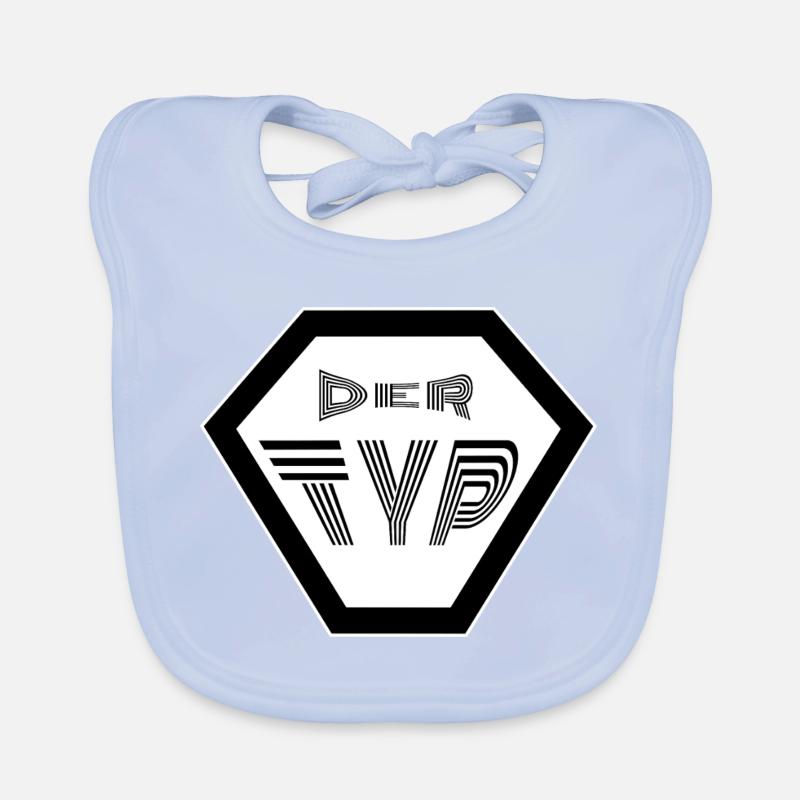 Der Typ Kerl Mann Super Typ toller TYP Baby Bio-Lätzchen