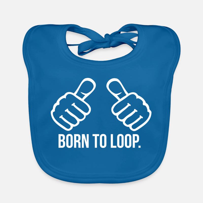 Born to Loop Bavoir bio Bébé