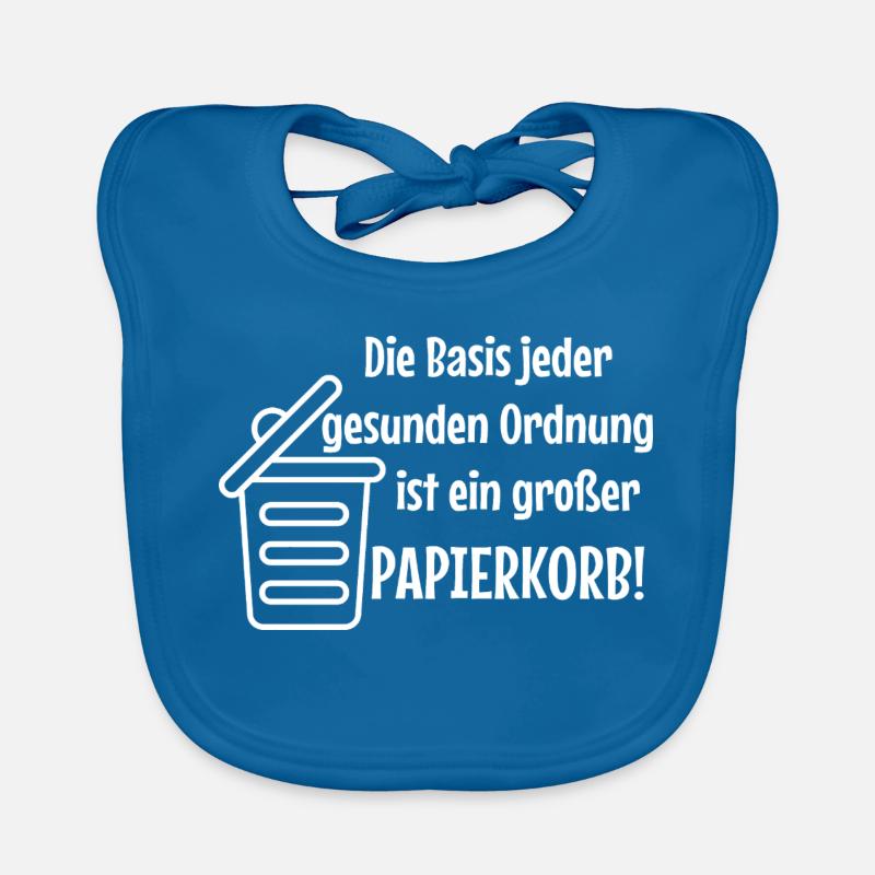 Basic Order: Large Wastepaper Bin Witzer Saying Office Organic Baby Bibs