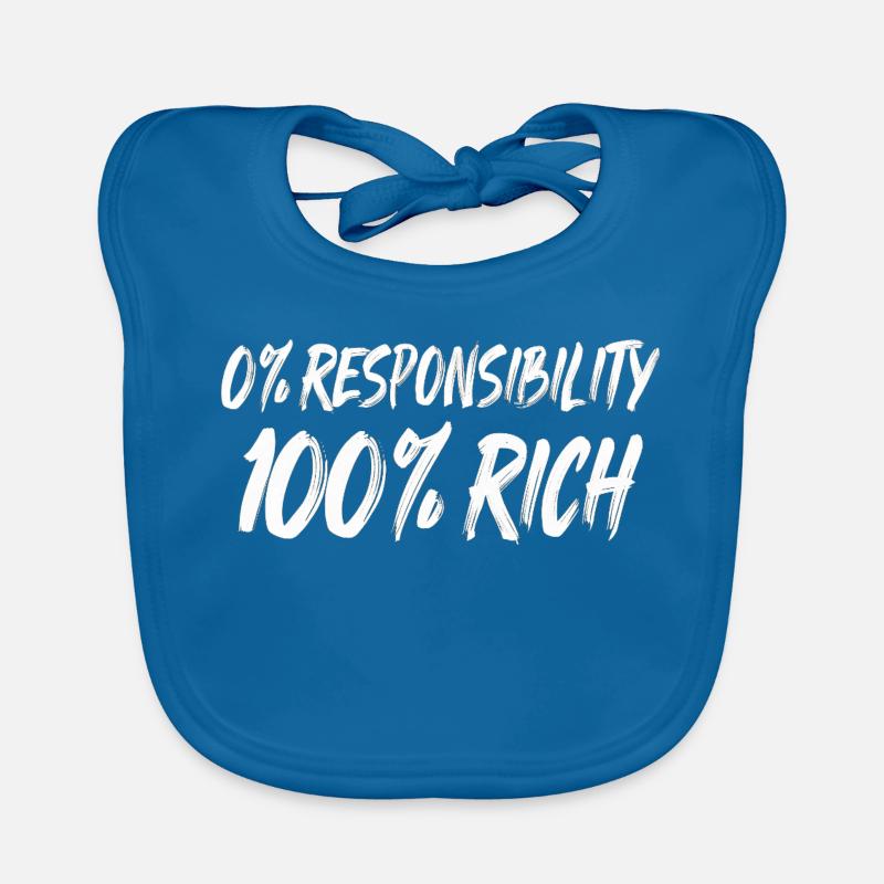 0% Responsibility 100% Wealth Organic Baby Bibs