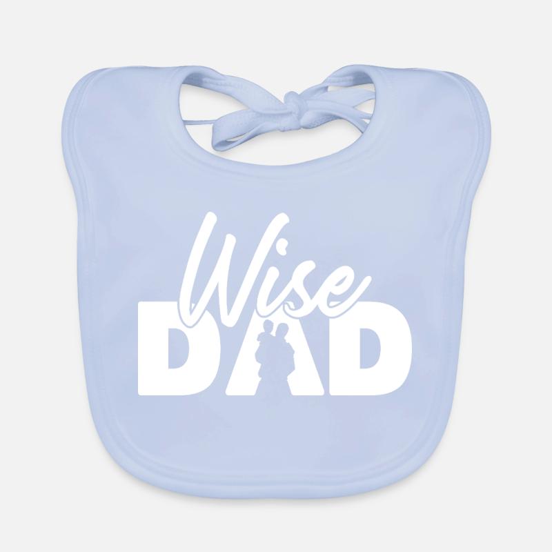 Wise Dad Silhouette Vaterschaft Elternschaft Baby Bio-Lätzchen