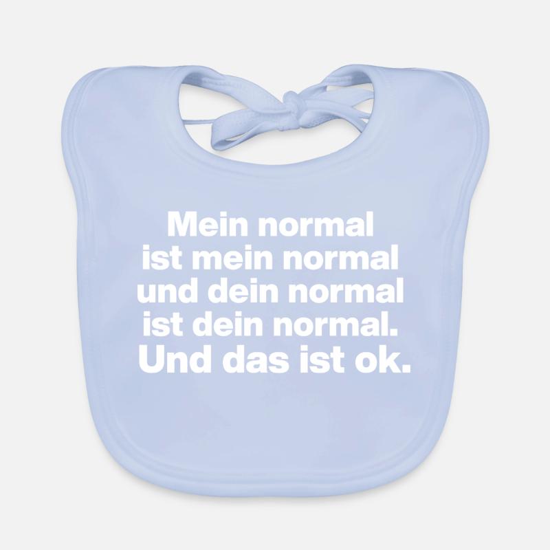 MON NORMAL EST MON NORMAL, LE TIEN VA BIEN ✌️ Bavoir bio Bébé