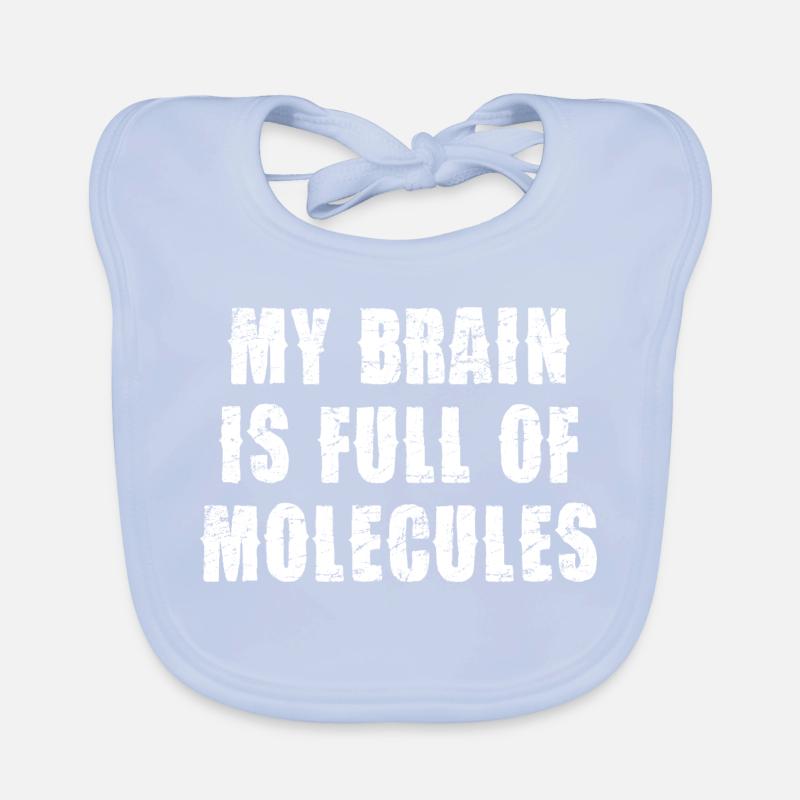 Gehirn voller Moleküle Baby Bio-Lätzchen