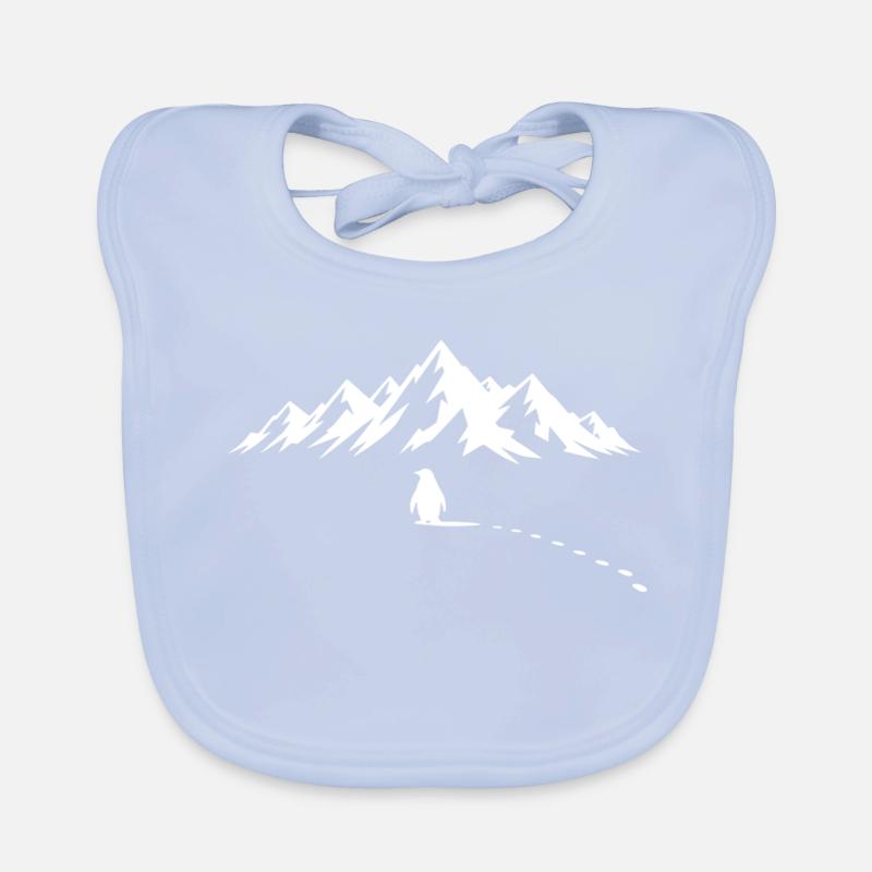 Pinguin Eisberg Baby Bio-Lätzchen