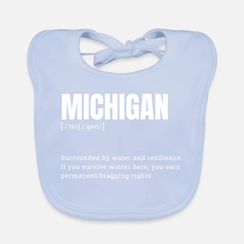 Michigan Wintermut und Wassernähe Baby Bio-Lätzchen