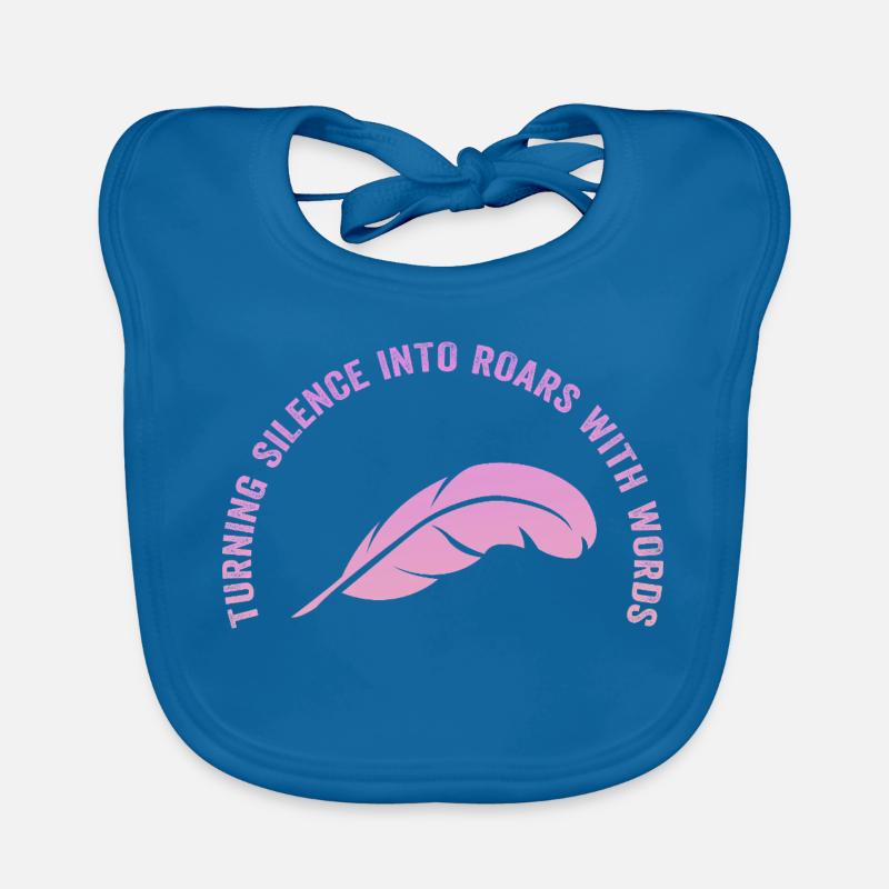 Wortfeder: Silence becomes a way Organic Baby Bibs
