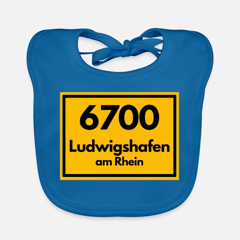 OLD POSTCODE POSTCODE RETRO 6700 LUDWIGSHAFEN Organic Baby Bibs