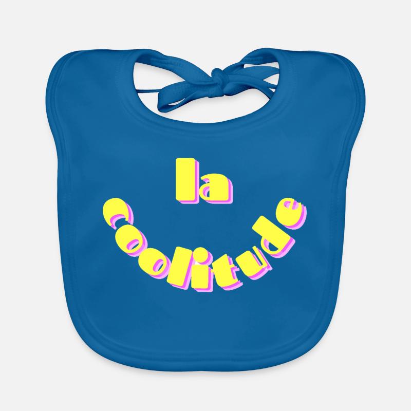 Coolness - Baby Bio-Lätzchen - Pfauenblau