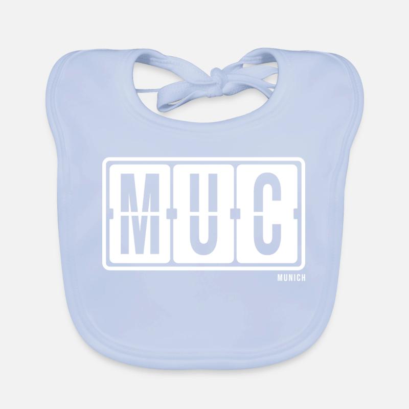 Munich MUC, City Pullover Hoodie Munic Organic Baby Bibs