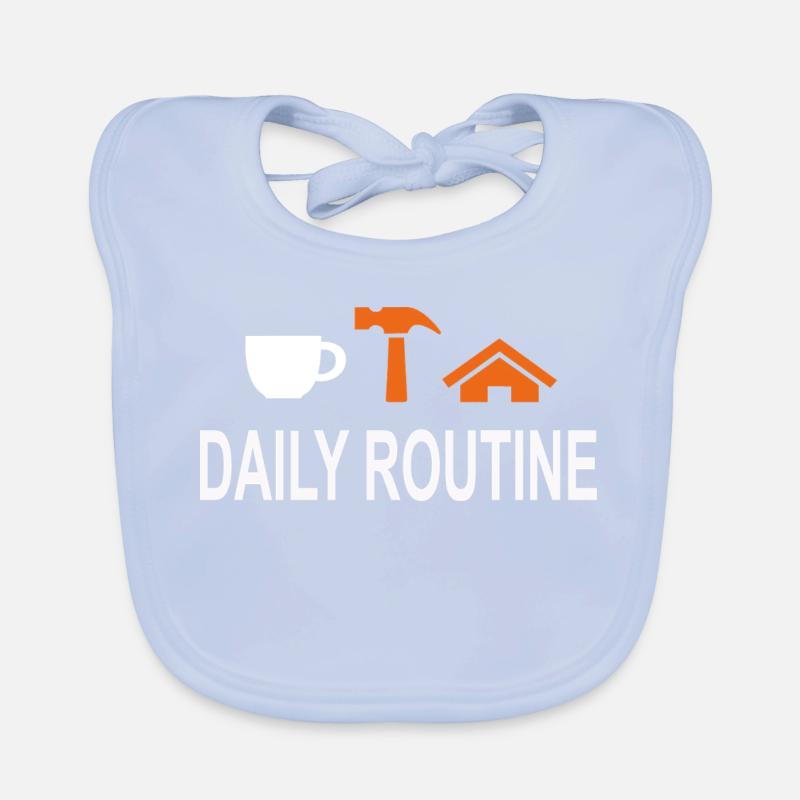 Daily Routine, Daily Routine, Work Can Wait Organic Baby Bibs