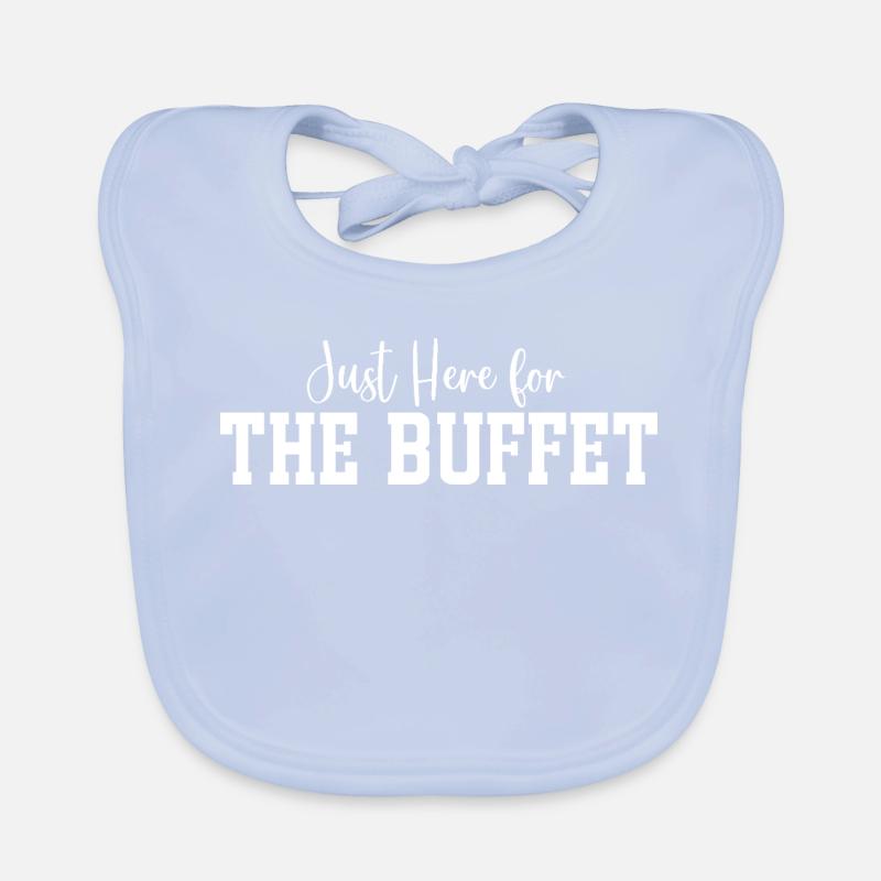 Just Here for The Buffet Organic Baby Bibs
