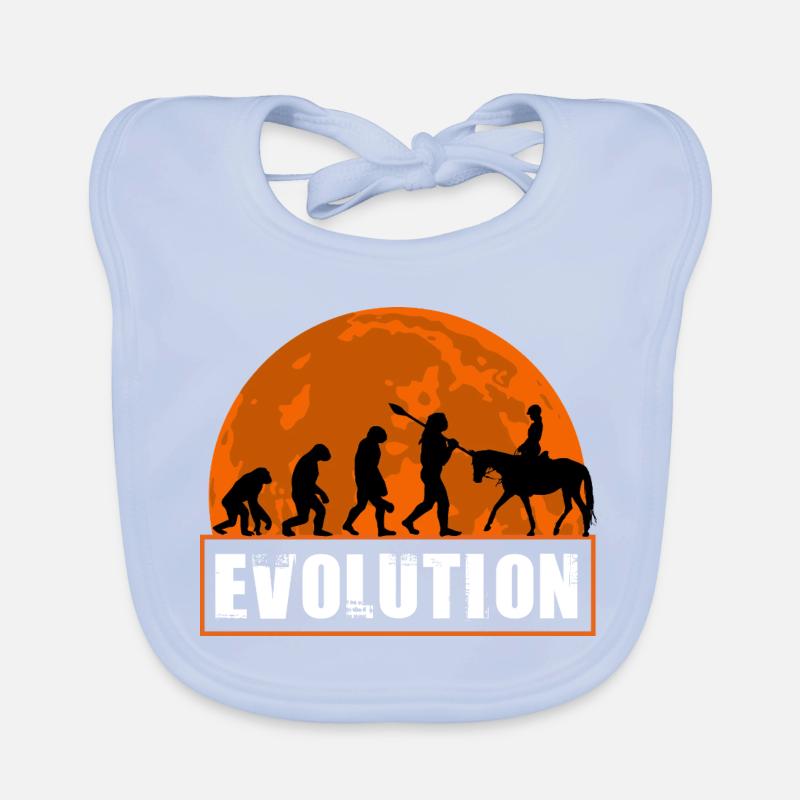 Évolution de l’art équestre de l’homme à cheval Bavoir bio Bébé