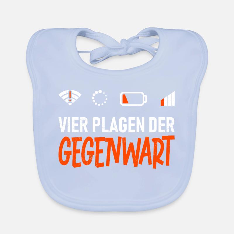 Science Coder FOUR PLAGUES OF THE PRESENT FUNNY Organic Baby Bibs