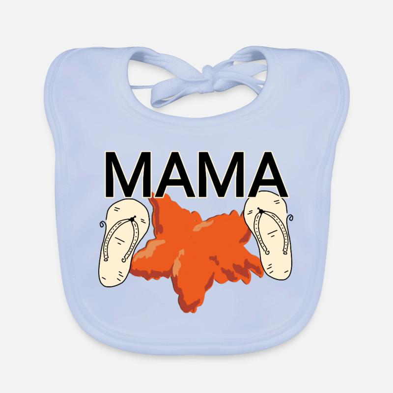 Mama am Strand Baby Bio-Lätzchen