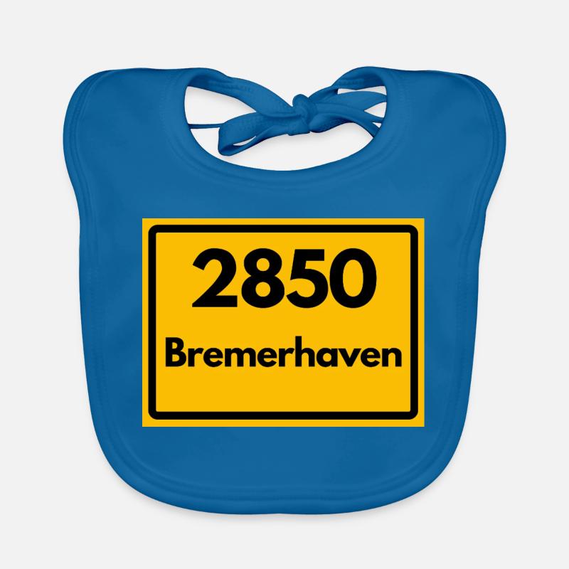 ANCIEN CODE POSTAL RÉTRO 2850 BREMERHAVEN Bavoir bio Bébé