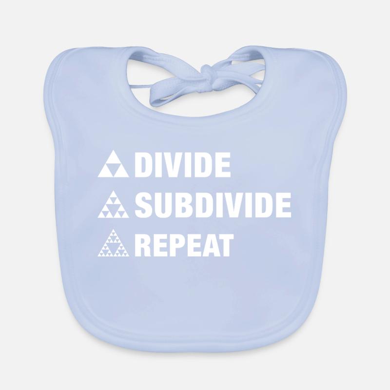 géométrie fractale du triangle division subdivision répéter Bavoir bio Bébé