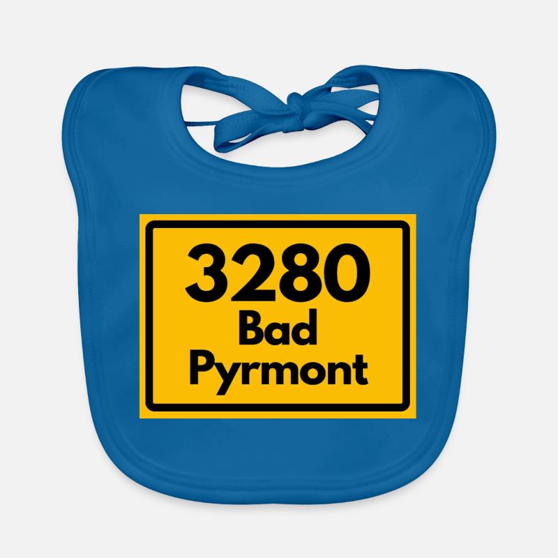ALTE POSTLEITZAHL PLZ RETRO 3280 BAD PYRMONT  Baby Bio-Lätzchen