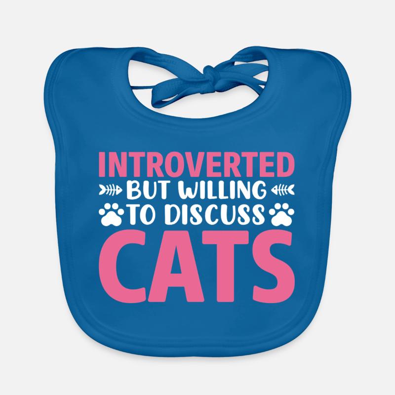 Discussion introvertie avec un chat Bavoir bio Bébé