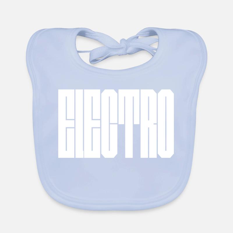 Monochrome Vertical Glyphs Organic Baby Bibs