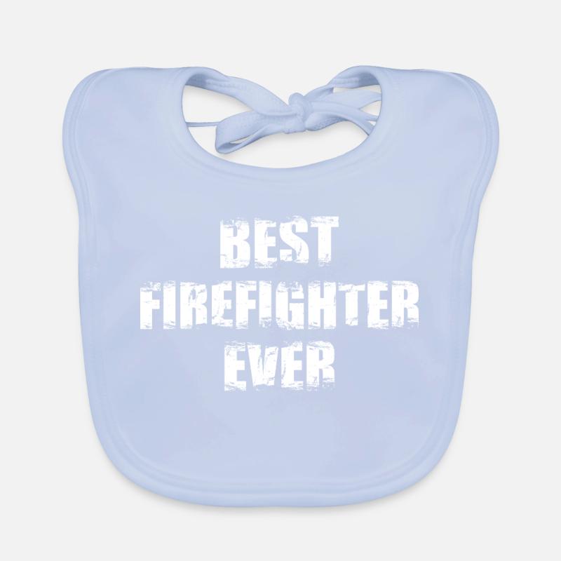 Bester Feuerwehrmann aller Zeiten Baby Bio-Lätzchen