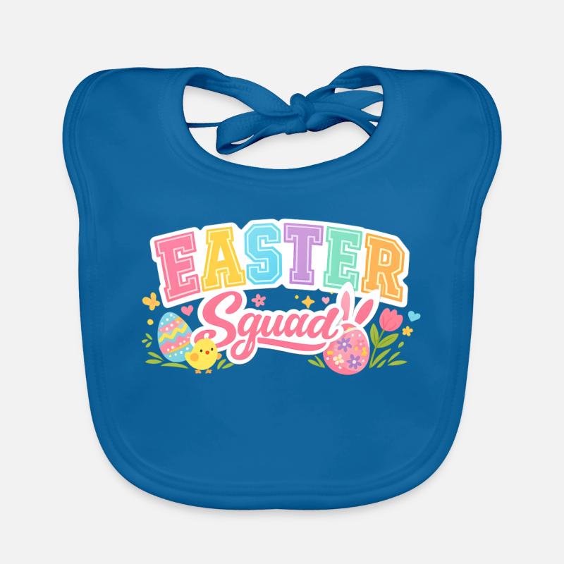 Easter Squad Egg Hunt Organic Baby Bibs