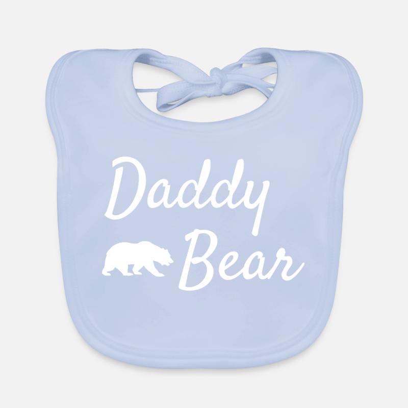 Daddy Bear Script-Logo Baby Bio-Lätzchen