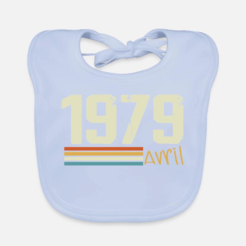 Born in April 1979 Organic Baby Bibs
