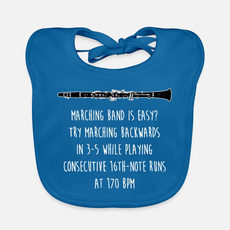Backward Cadence Marching Tee Organic Baby Bibs
