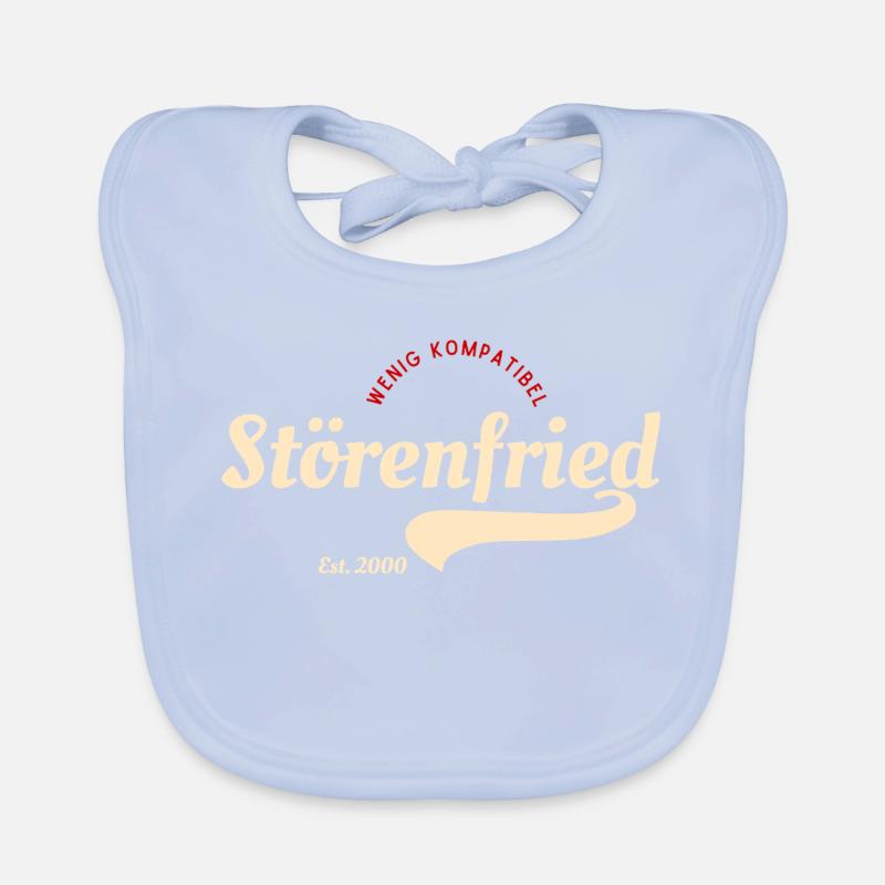 Störenfried Vintage Script Logo Baby Bio-Lätzchen