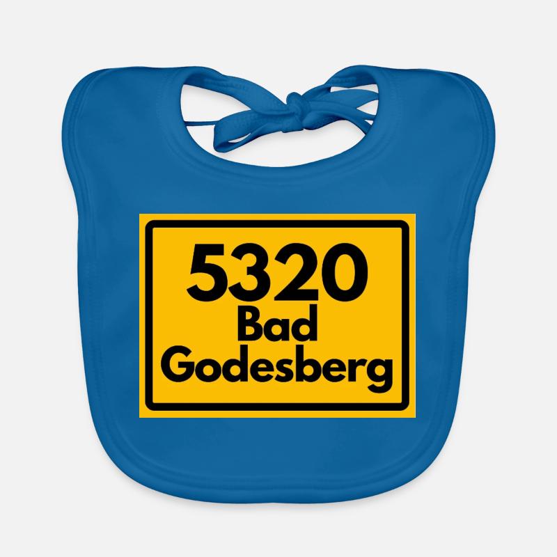 OLD POSTCODE POSTCODE RETRO 5320 Bad Godesberg NRW Organic Baby Bibs
