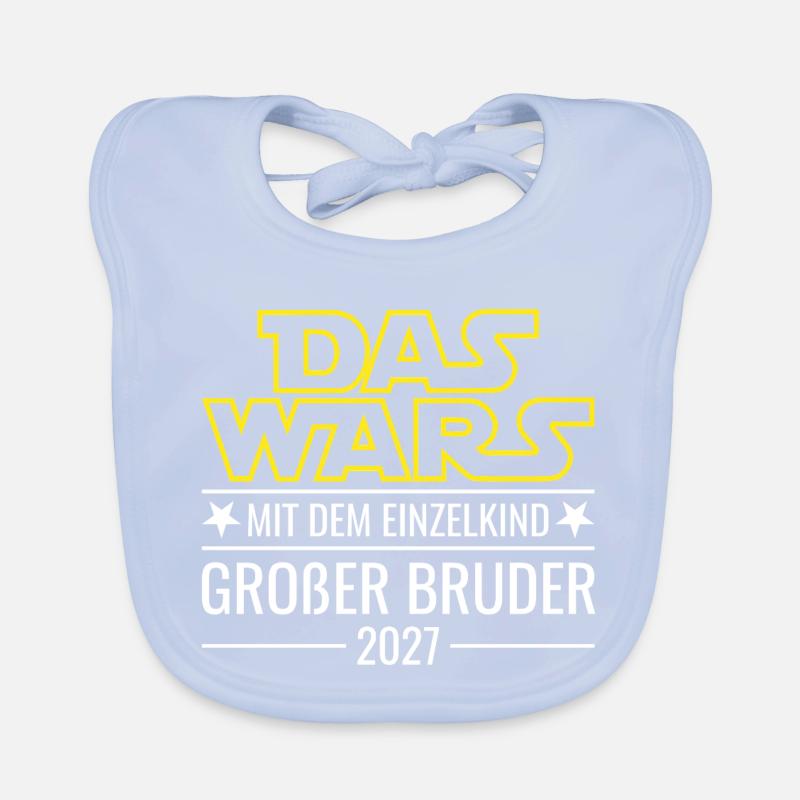 Das wars mit dem Einzelkind - Großer Bruder 2027 Baby Bio-Lätzchen