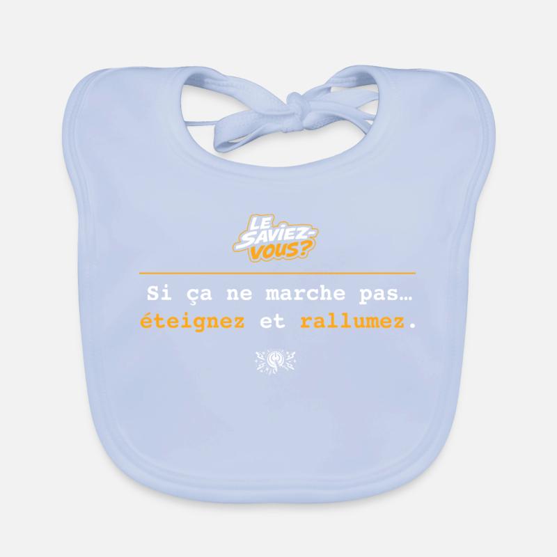 Si ça ne marche pas : Éteignez rallumez Bavoir bio Bébé