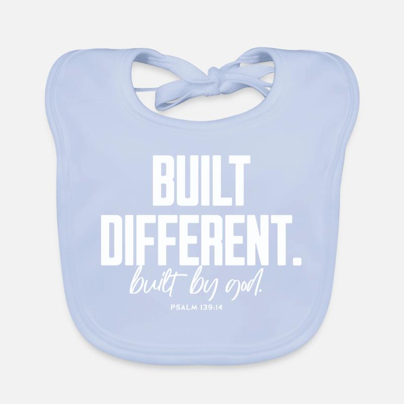 Construits différemment construits par Dieu Psaume 139:14 Bavoir bio Bébé