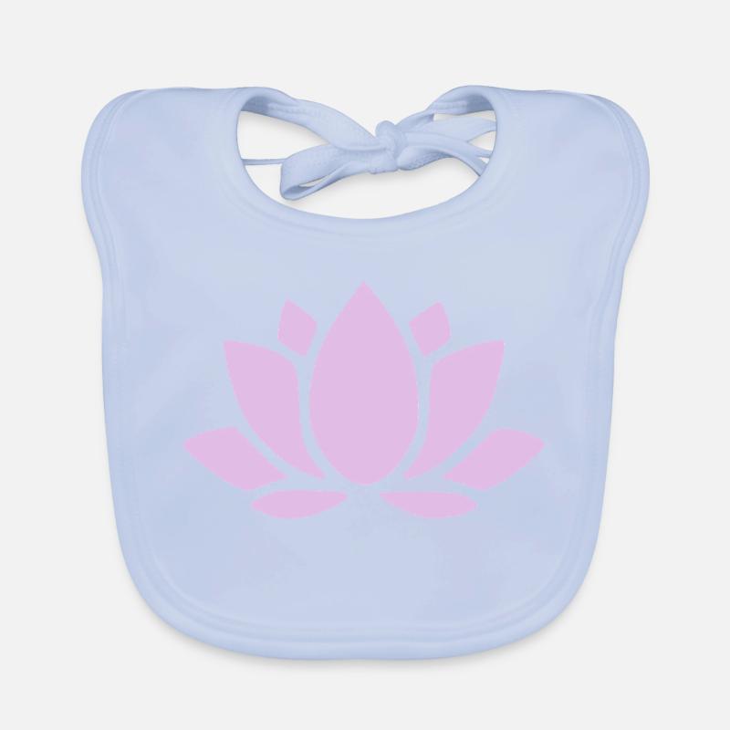 Fleur de lotus Fleur de lotus Fleur de lotus Fleur de violette Fleur de yoga Bavoir bio Bébé