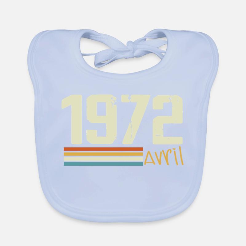 Né en avril 1972 Bavoir bio Bébé