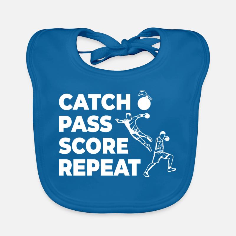Handball Player Motivation Organic Baby Bibs